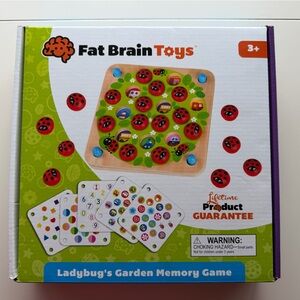 Fat Brain Toys Ladybug's Garden Memory Game - Red and Blue